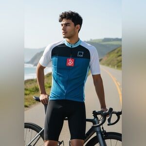 Jakroo Fondo Ice Men's 2XL
Full Zip Short Sleeve Cycling
Jersey